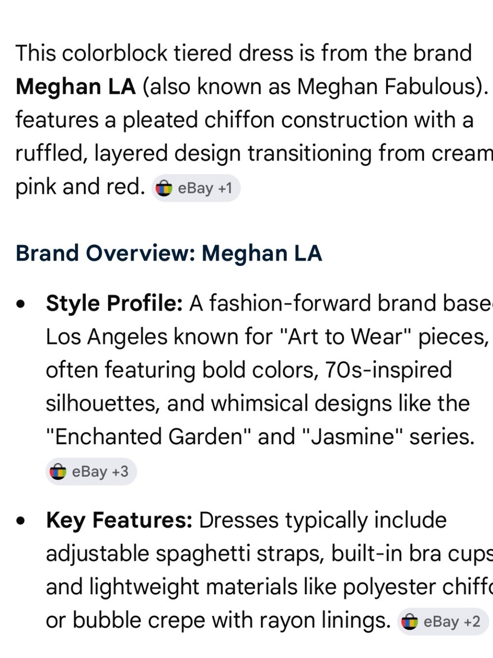 Meghan LA Parfait Perfection Dress Flirty Ruffled Sleeveless Megan Fabulous - Picture 7 of 8